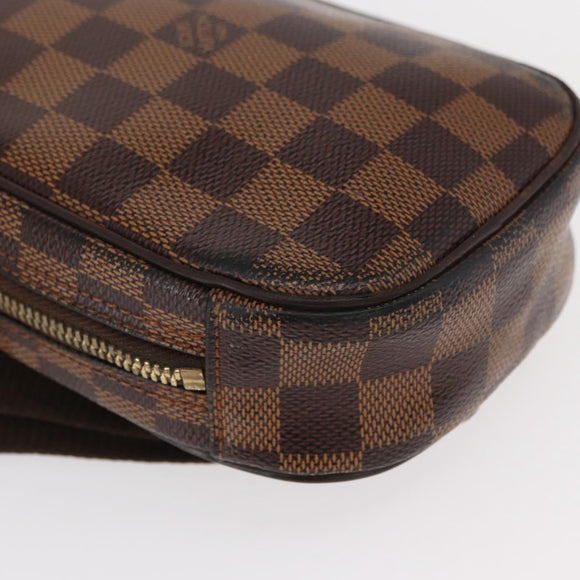 LOUIS VUITTON Damier Ebene Pochette Gange Shoulder Bag N48048 LV Auth 89651