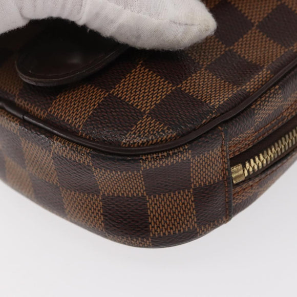 LOUIS VUITTON Damier Ebene Pochette Gange Shoulder Bag N48048 LV Auth 89651