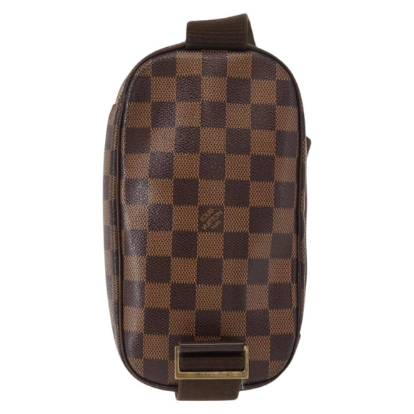 LOUIS VUITTON Damier Ebene Pochette Gange Shoulder Bag N48048 LV Auth 89651