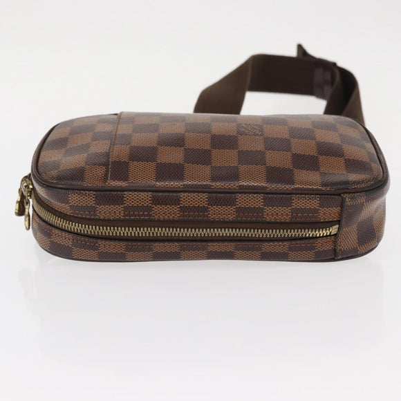 LOUIS VUITTON Damier Ebene Pochette Gange Shoulder Bag N48048 LV Auth 89651