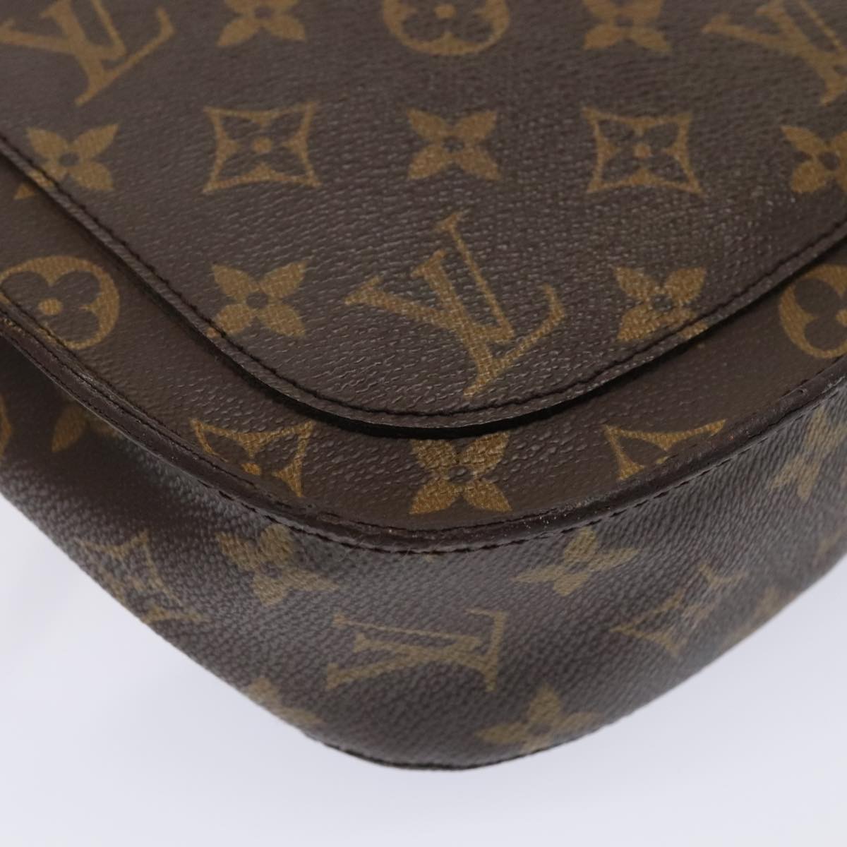 LOUIS VUITTON Monogram Saint Cloud GM Shoulder Bag M51242 LV Auth 89655