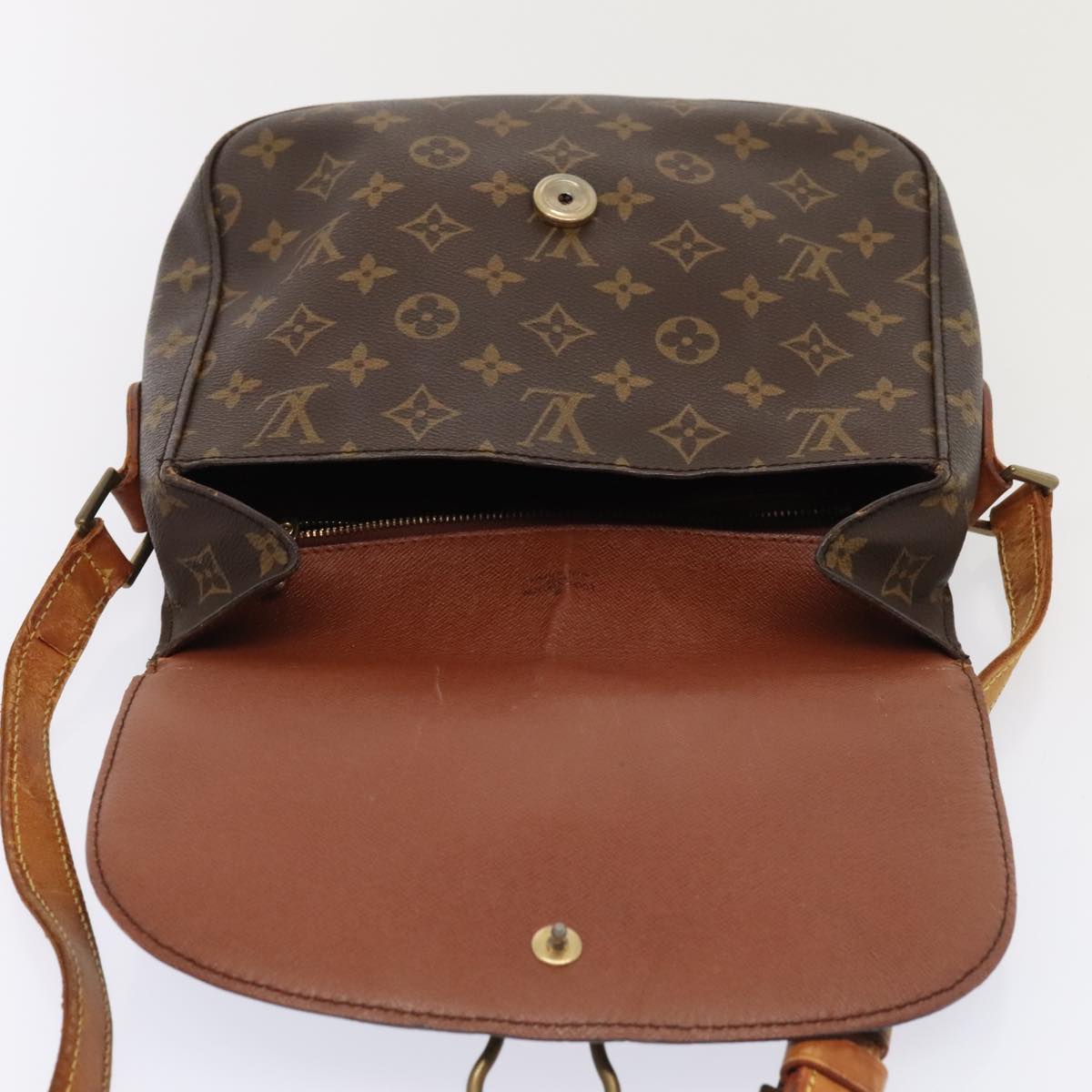 LOUIS VUITTON Monogram Saint Cloud GM Shoulder Bag M51242 LV Auth 89655