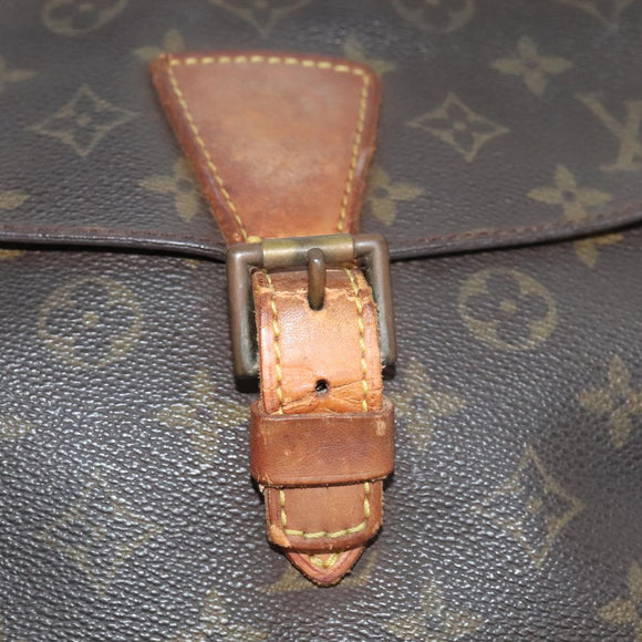 LOUIS VUITTON Monogram Jeune Fille GM Umhängetasche M51225 LV Auth 89656