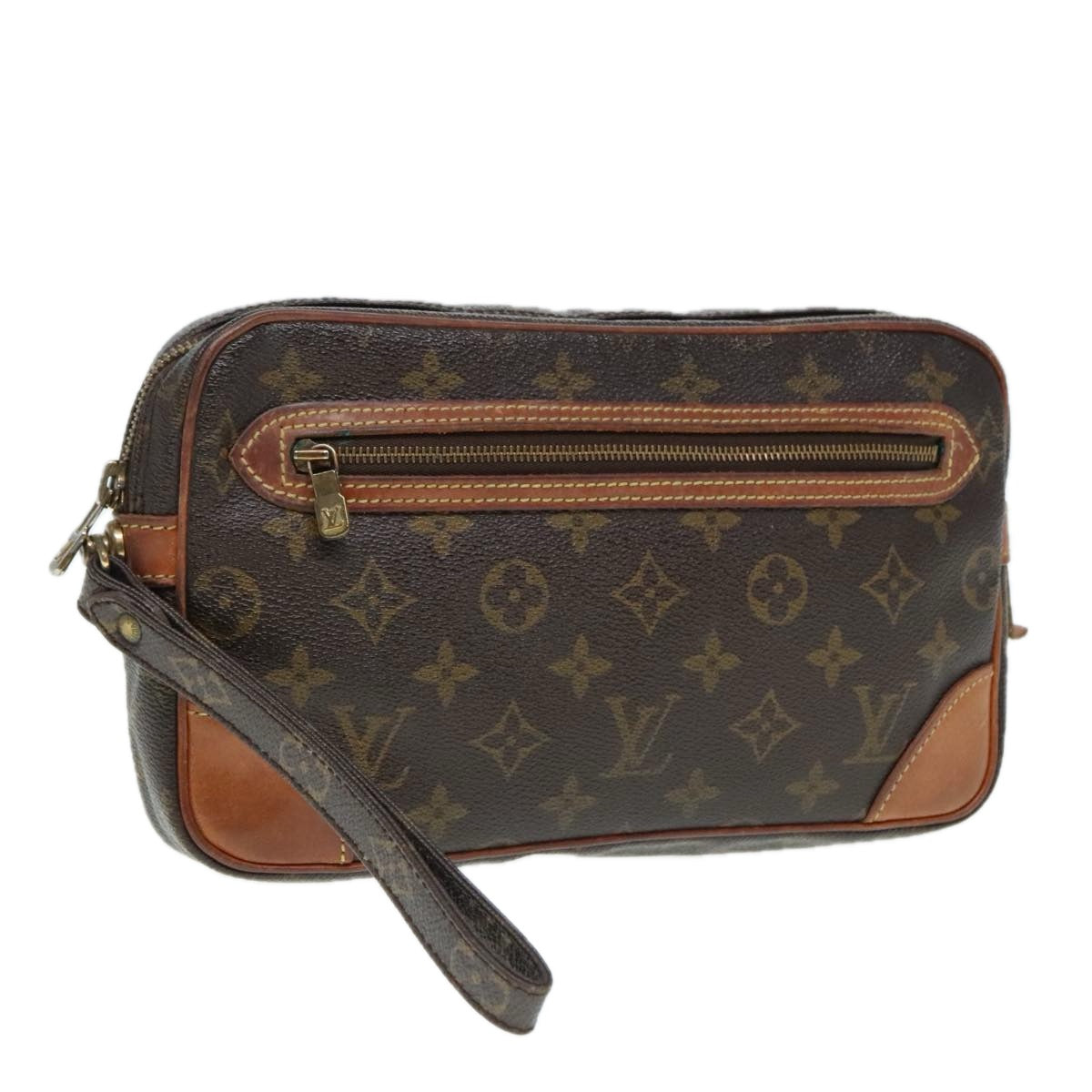 LOUIS VUITTON Monogram Marly Dragonne GM Clutch Bag M51825 LV Auth 89657