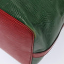 LOUIS VUITTON Epi Petit Noe Shoulder Bag Bicolor Green Red M44147 LV Auth 89664-15