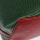LOUIS VUITTON Epi Petit Noe Shoulder Bag Bicolor Green Red M44147 LV Auth 89664-16