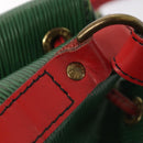 LOUIS VUITTON Epi Petit Noe Shoulder Bag Bicolor Green Red M44147 LV Auth 89664-18