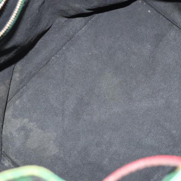 LOUIS VUITTON Epi Petit Noe Shoulder Bag Bicolor Green Red M44147 LV Auth 89664