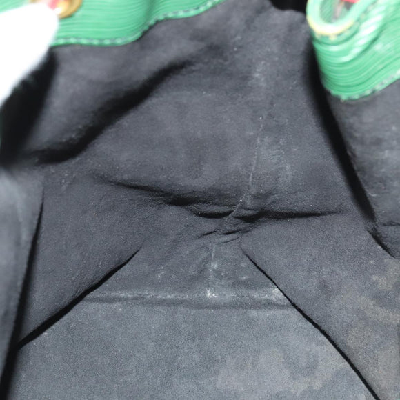 LOUIS VUITTON Epi Petit Noe Shoulder Bag Bicolor Green Red M44147 LV Auth 89664