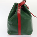 LOUIS VUITTON Epi Petit Noe Shoulder Bag Bicolor Green Red M44147 LV Auth 89664-4