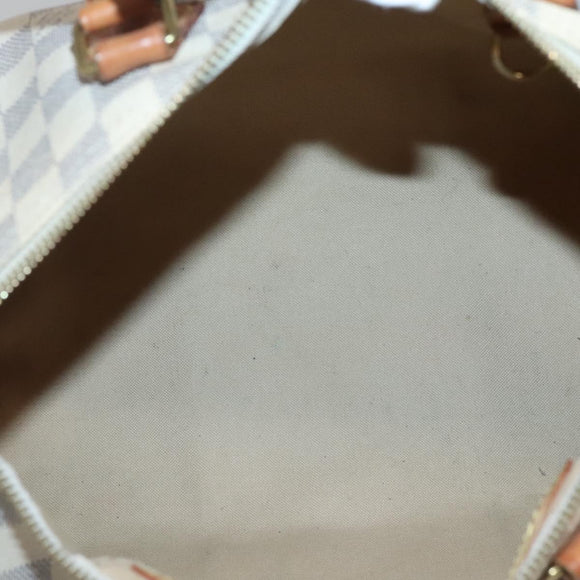 LOUIS VUITTON Damier Azur Speedy 30 Hand Bag N41533 LV Auth 89669