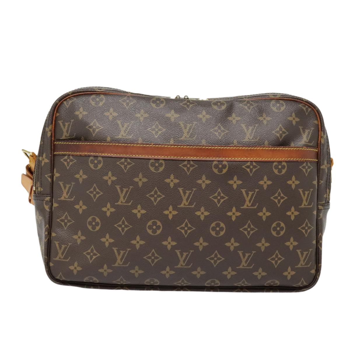 LOUIS VUITTON Monogram Reporter GM Shoulder Bag M45252 LV Auth 89682