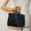 GUCCI Vanity Hand Bag Nylon Black 013 2122 2490 Auth 89706-22