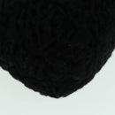 FENDI Hand Bag Wool Black Gold Auth 89722-10