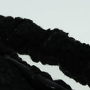 FENDI Hand Bag Wool Black Gold Auth 89722-8