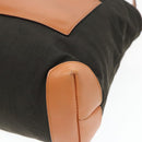 GUCCI Tote Bag Canvas Khaki Silver Auth 89723-8