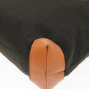 GUCCI Tote Bag Canvas Khaki Silver Auth 89723-16