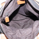 GUCCI Tote Bag Canvas Khaki Silver Auth 89723-17