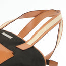 GUCCI Tote Bag Canvas Khaki Silver Auth 89723-8