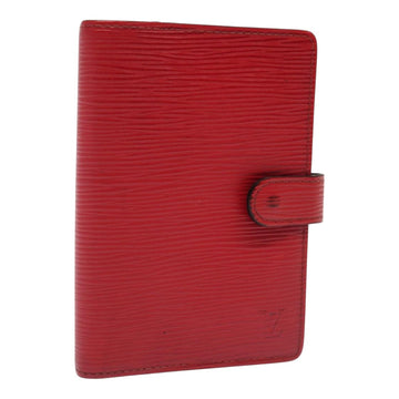 LOUIS VUITTON Epi Agenda PM Day Planner Cover Red R20057 LV Auth 89734