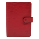 LOUIS VUITTON Epi Agenda PM Day Planner Cover Red R20057 LV Auth 89734-13