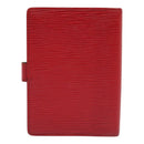 LOUIS VUITTON Epi Agenda PM Day Planner Cover Red R20057 LV Auth 89734-2