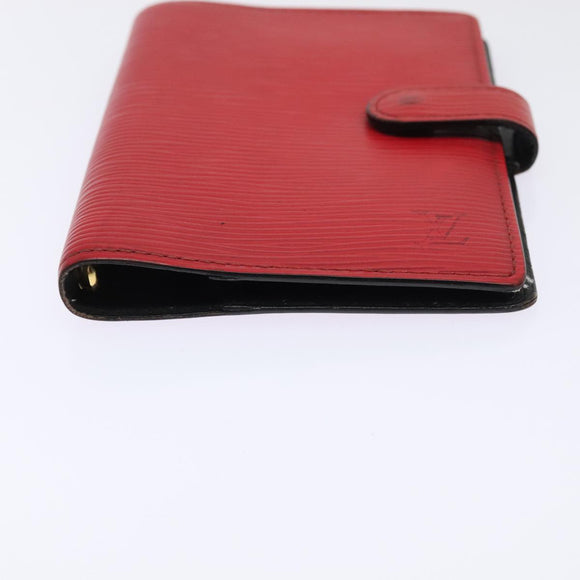 LOUIS VUITTON Epi Agenda PM Day Planner Cover Red R20057 LV Auth 89734