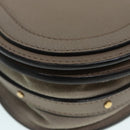 Chloe Nile Hand Bag Leather 2way Brown Gold Auth 89736V-9