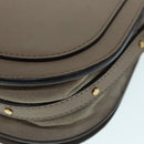 Chloe Nile Hand Bag Leather 2way Brown Gold Auth 89736V-16