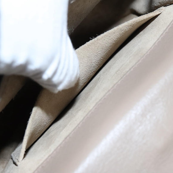 Chloe Nile Hand Bag Leather 2way Brown Gold Auth 89736V