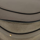 Chloe Nile Hand Bag Leather 2way Brown Gold Auth 89737-16