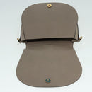 Chloe Nile Hand Bag Leather 2way Brown Gold Auth 89737-10