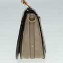 Chloe Nile Hand Bag Leather 2way Brown Gold Auth 89737-3