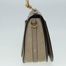 Chloe Nile Hand Bag Leather 2way Brown Gold Auth 89737-4