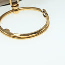 Chloe Nile Hand Bag Leather 2way Brown Gold Auth 89737-7