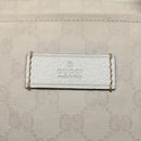 GUCCI GG Canvas Sherry Line Tote Bag White Auth 89762-14