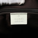 GUCCI GG Canvas Sherry Line Tote Bag White Auth 89762-16