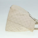 GUCCI GG Canvas Sherry Line Tote Bag White Auth 89762-4
