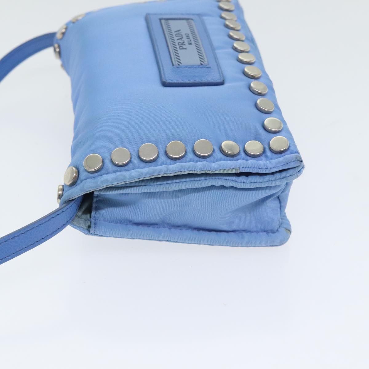 PRADA Shoulder Bag Nylon Blue Auth 89790