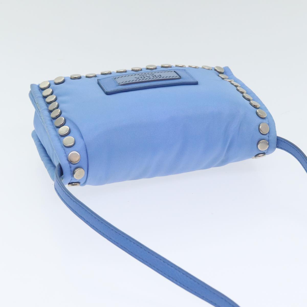 PRADA Shoulder Bag Nylon Blue Auth 89790