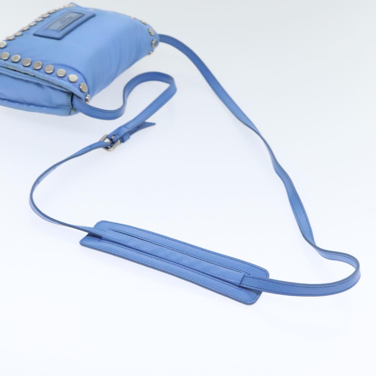 PRADA Shoulder Bag Nylon Blue Auth 89790