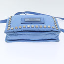 PRADA Shoulder Bag Nylon Blue Auth 89790-5