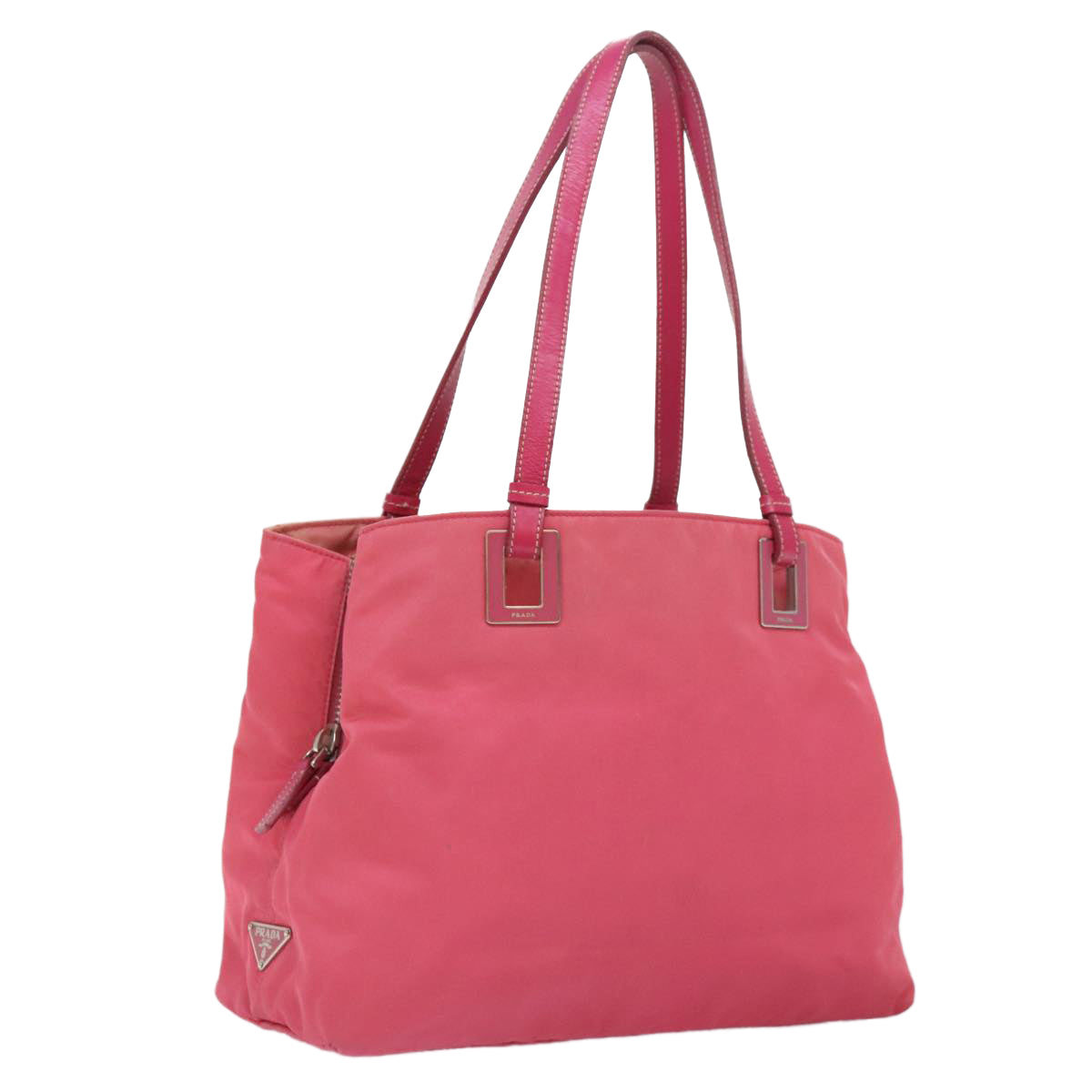 PRADA Tote Bag Nylon Pink Auth 89791