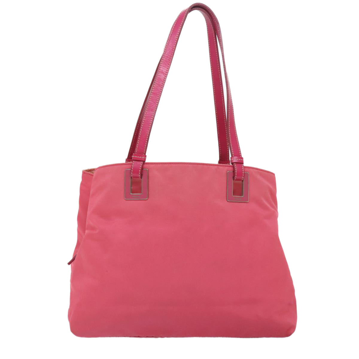 PRADA Tote Bag Nylon Pink Auth 89791