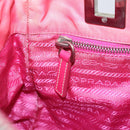 PRADA Tote Bag Nylon Pink Auth 89791-22