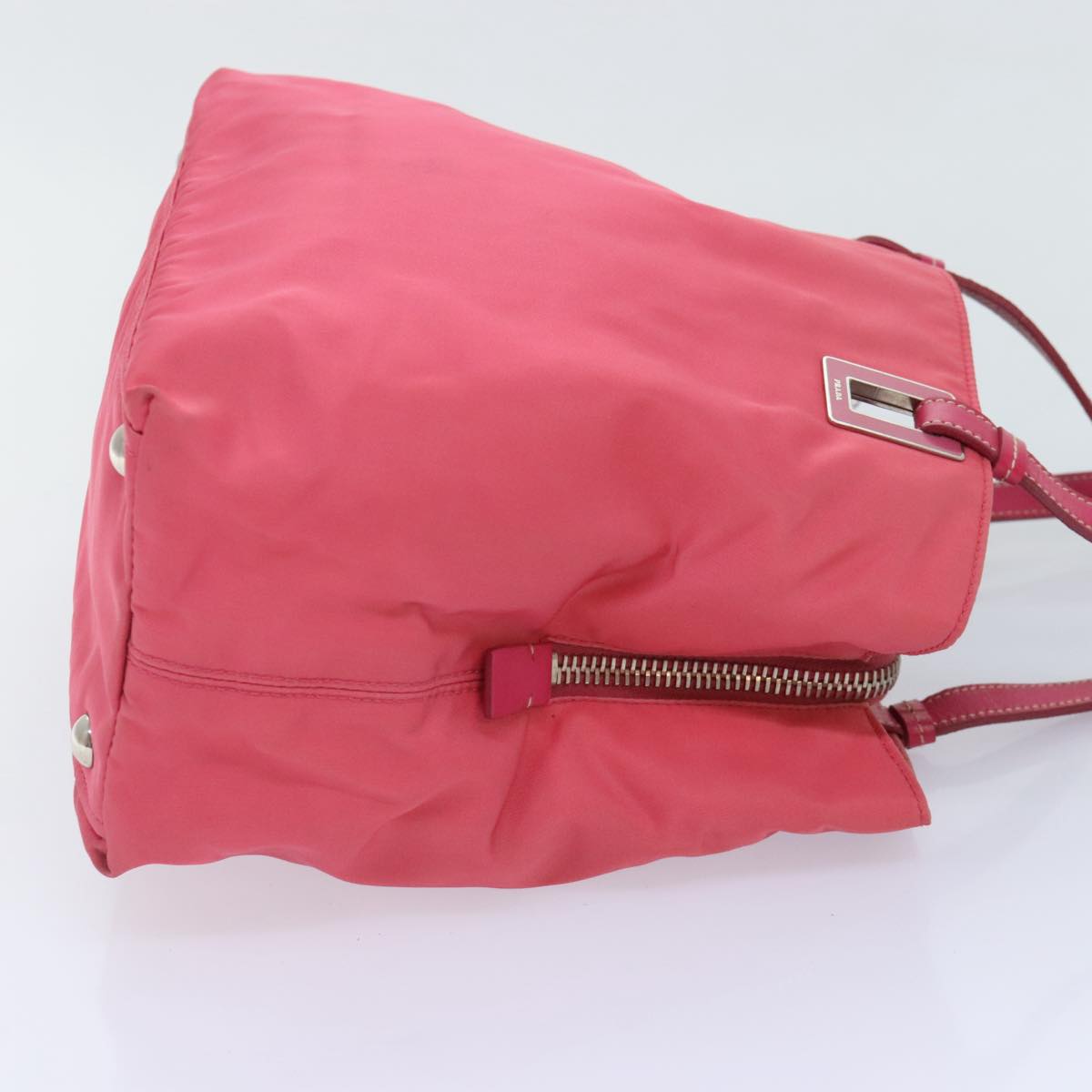 PRADA Tote Bag Nylon Pink Auth 89791