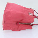 PRADA Tote Bag Nylon Pink Auth 89791-3