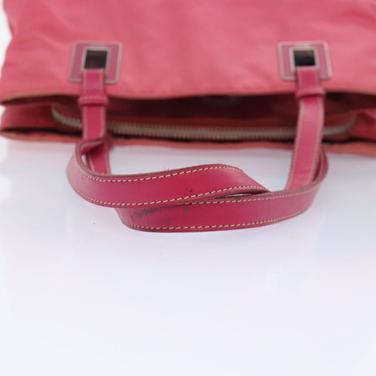 PRADA Tote Bag Nylon Pink Auth 89791