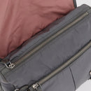 PRADA Shoulder Bag Nylon Gray Silver Auth 89792-23