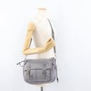 PRADA Shoulder Bag Nylon Gray Silver Auth 89792-12